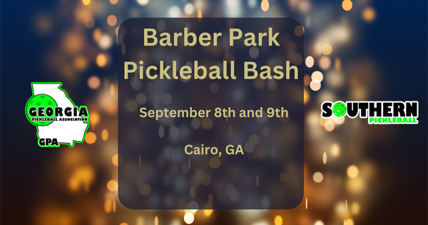 Barber Park Pickleball Bash logo
