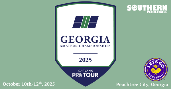 2025 Georgia Amateur Pickleball Championships powered by Carvana PPA Tour & Southern Pickleball logo