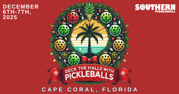 2nd Annual Deck the Halls with Pickleballs logo
