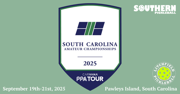 2025 South Carolina Pickleball Championships powered by Carvana PPA Tour & Southern Pickleball logo