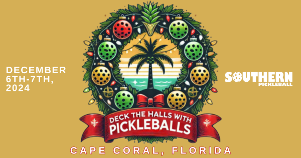Deck the Halls with Pickleballs Tournament logo