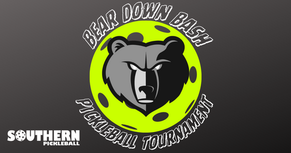 Bear Down Bash Pickleball Tournament logo