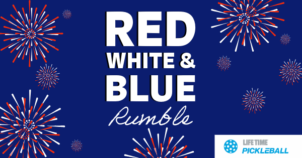 Red, White, and Blue Team Rumble logo