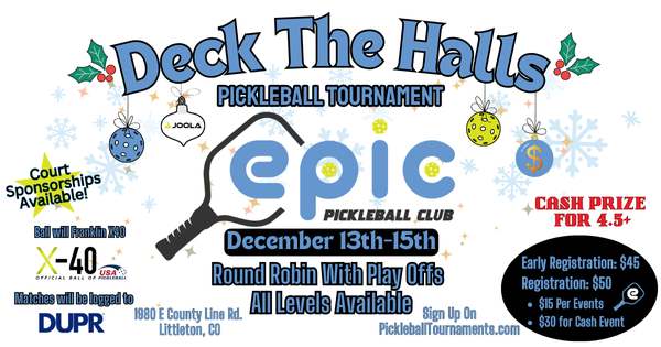 Epic PBC Tournament - Deck the Halls logo