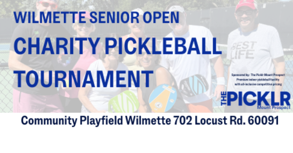 Wilmette Senior Open Charity Pickleball Tournament logo