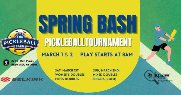 The Pickleball Barn Spring Bash 2025 logo
