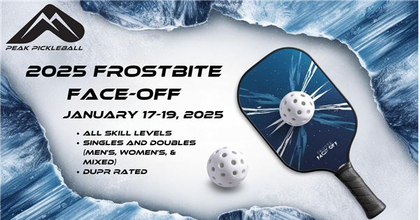 Frostbite Face-Off at Peak Pickleball logo