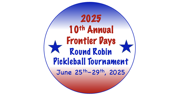 Frontier Days 10th Annual Round-Robin Pickleball Tournament logo