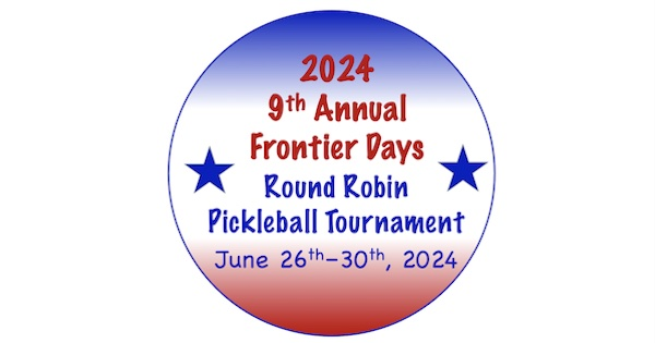 Frontier Days 9th Annual Round-Robin Pickleball Tournament logo