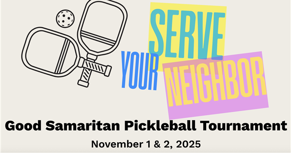 SERVE Your Neighbor Charity Pickleball Tournament logo