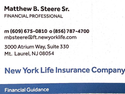 Matthew B. Steere Sr, New York Life logo