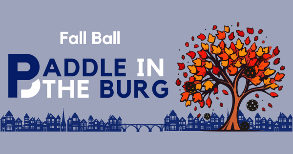Fall Ball Paddle in the Burg logo