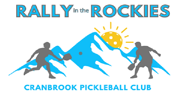 Rally in the Rockies hosted by the Cranbrook Pickleball Club logo