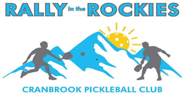 2025 Rally in the Rockies hosted by the Cranbrook Pickleball Club logo