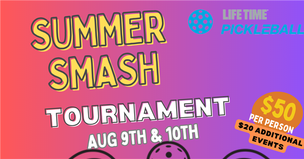 LIFE TIME SUMMER SMASH TOURNAMENT logo