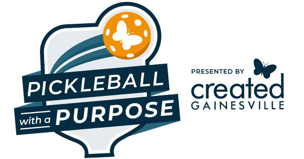 Pickleball with a Purpose presented by Created Gainesville logo