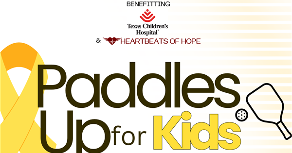 Paddles Up for Kids Pickleball Tournament to FIGHT childhood cancer logo