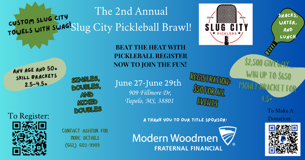 Slug City Pickleball Brawl logo