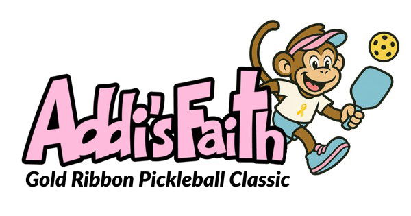 Addi's Faith Gold Ribbon Pickleball Classic logo
