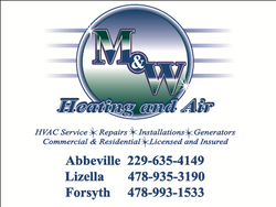 M & W Heating & Air logo