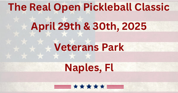 The Real Open Pickleball Classic logo