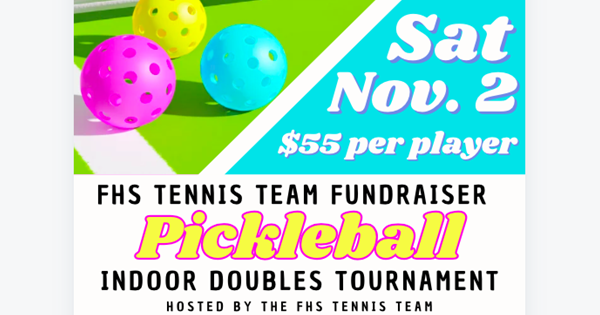 INDOORS - Florence Tennis Fundraiser Tournament logo