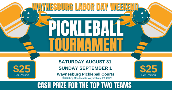 Waynesburg Labor Day Weekend Pickleball Tournament logo