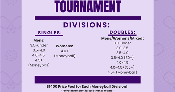 Janesville Open Pickleball Tournament logo
