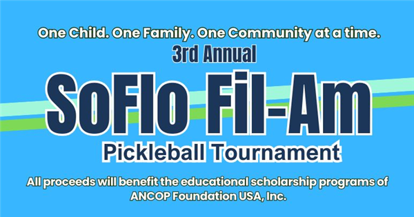 3rd Annual SoFlo Fil-Am Pickleball Tournament logo