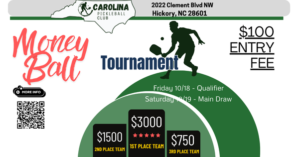 Carolina Pickleball Club Moneyball $5000+ logo
