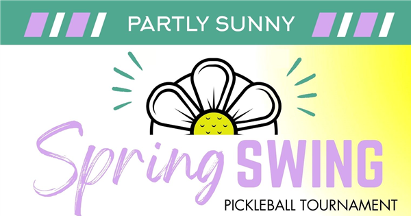 Partly Sunny "Spring Swing" logo