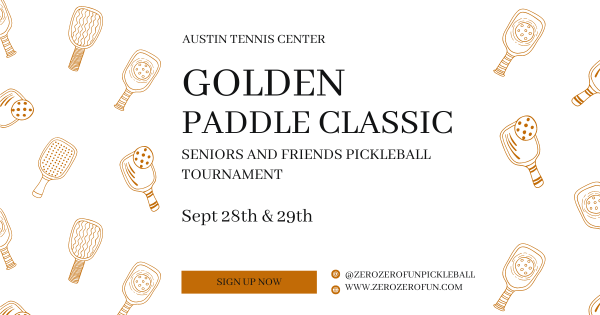 Austin Golden Paddle Classic - Pickleball Legends and Friends Tournament logo