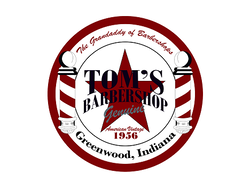 Tom's Barbershop logo