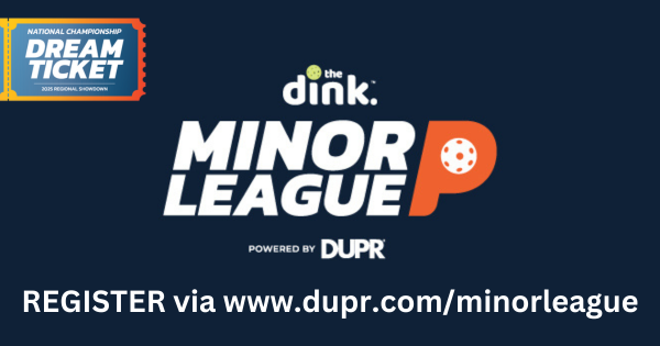 Midwest Regn'l Showdown The Dink MiLP by InPickle (hosts) & JustPaddles (sponsors) PickleCon (MiLP) logo