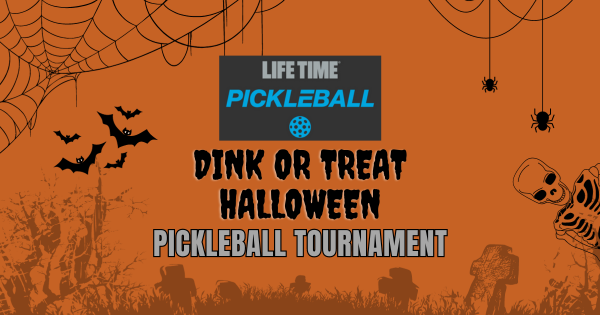 Dink or Treat Halloween Pickleball Tournament Life Time Omaha 10/29/23 logo