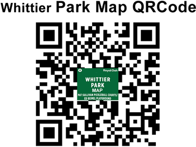 Whittier Park Map QR Code logo