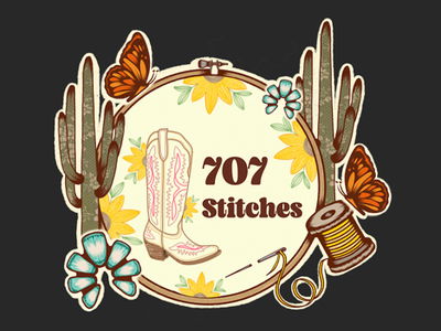 707 Stitches logo