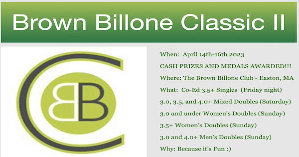 Brown Billone Pickleball Classic II logo