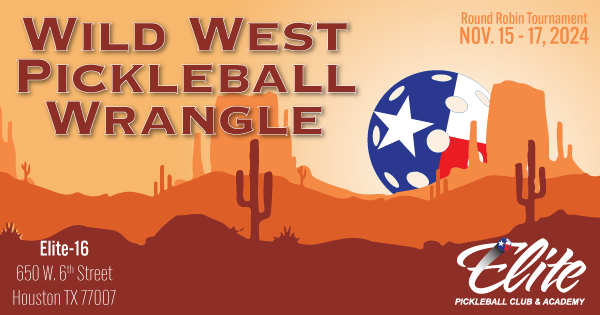 Elite's Wild West Pickleball Wrangle-Moneyball logo