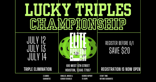 Lucky Triples Championship Elite Pickleball Club logo