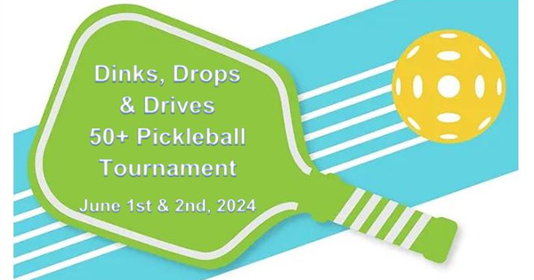 Life Time - Dinks, Drops & Drives 50+ Pickleball Tournament logo