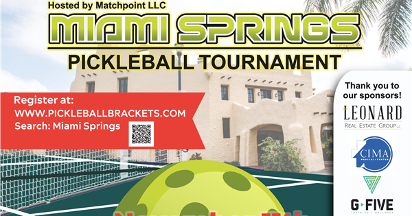 Miami Springs Pickleball Tournament logo