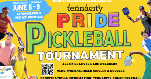 WeHo Pride Pickleball Tournament logo