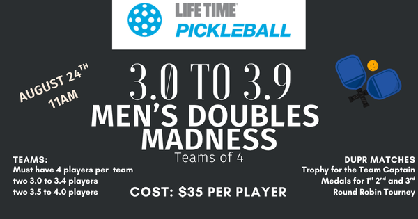 3.0 to 3.9 Men's Doubles "Blend" Tournament logo