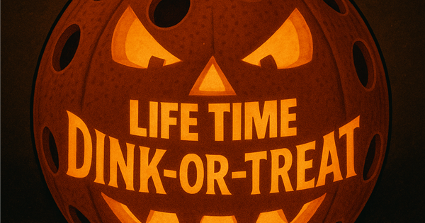 Life Time's Halloween Dink-or-Treat logo