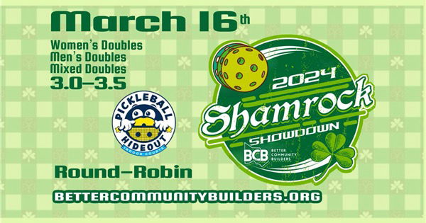 BCB St. Patrick's Day Pickleball Tournament logo