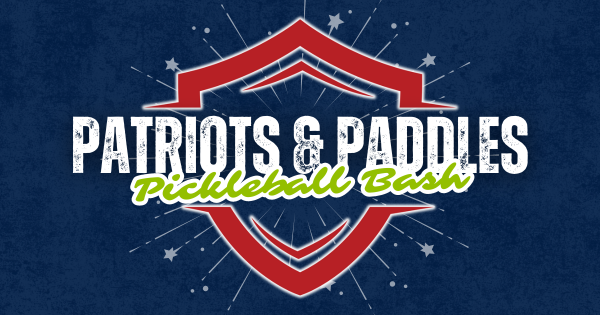 Patriots and Paddles Pickleball Bash logo