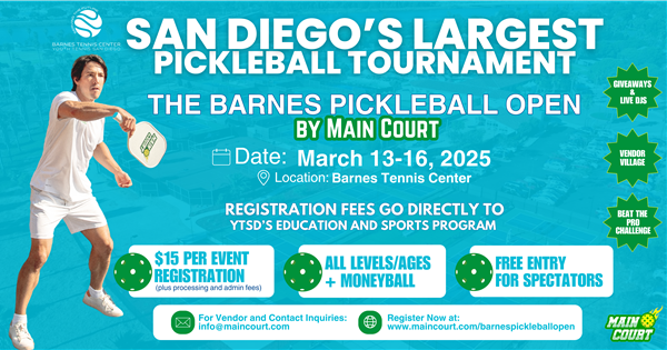 The Barnes Pickleball Open logo