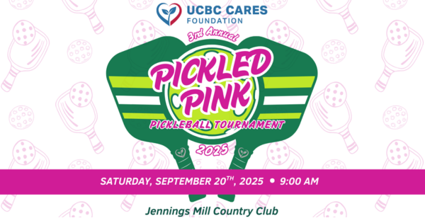 UCBC Cares 3rd Annual Pickled Pink Pickleball Tournament logo