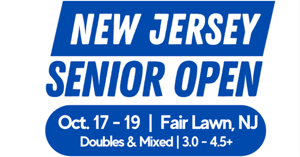 2025 New Jersey Senior Open by Montclair Pickleball logo